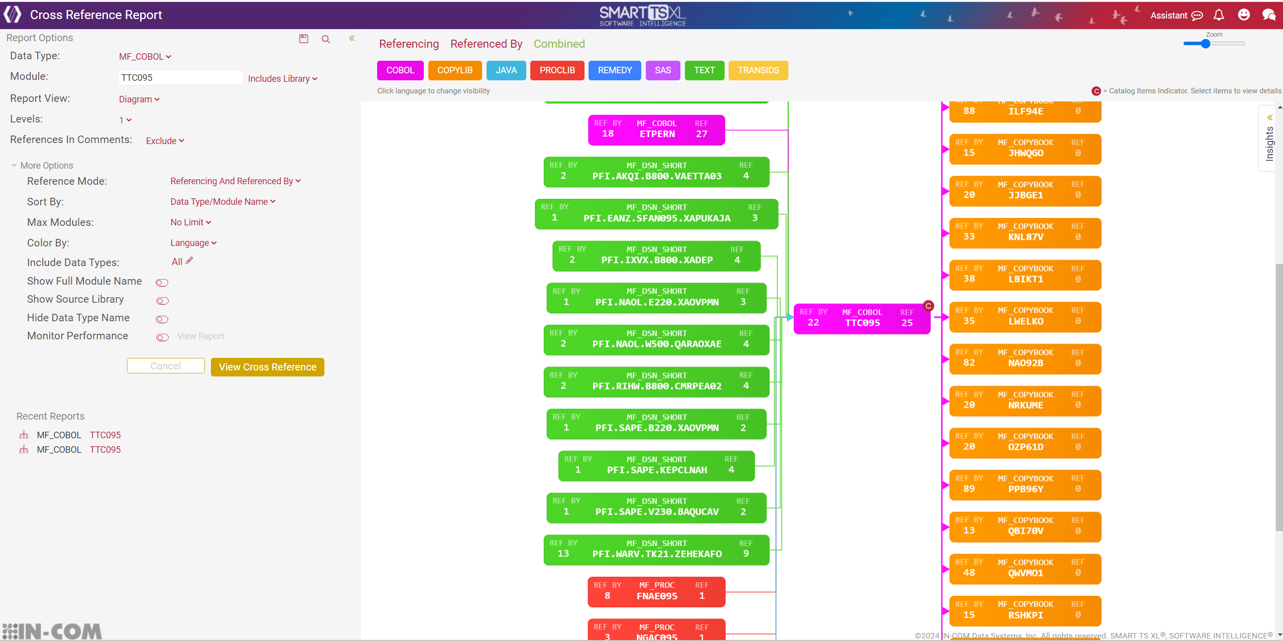 screenshot of SMART TS XL